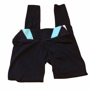 Pink Victoria’s secret black yoga leggings XS